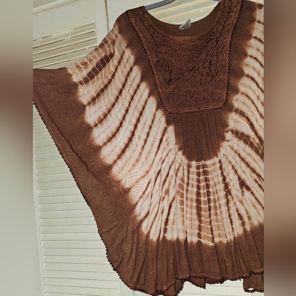 Advanced Apparel free size brown tunic/kimono - Picture 3 of 5